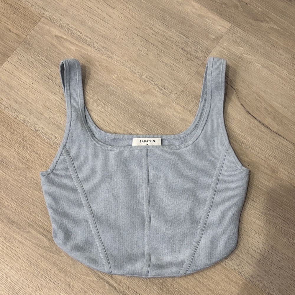 Babaton’s Sculpt Knit Squareneck Cropped Tank